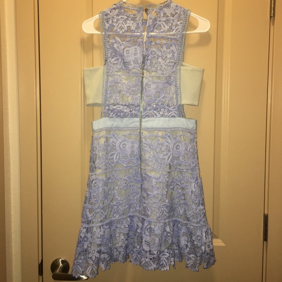 Self Portrait Lace Peplum Mini Dress US 6 - Picture 6 of 6